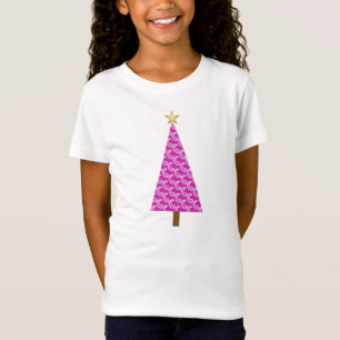 T-Shirt Paisley violet arbre de Noël moderne