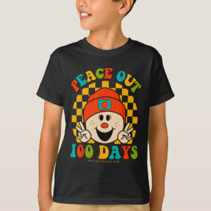 T-shirt Paix 100 Jours D'Enseignant Étudiant Yeux