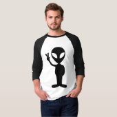 T-shirt Paix Alien (Devant entier)
