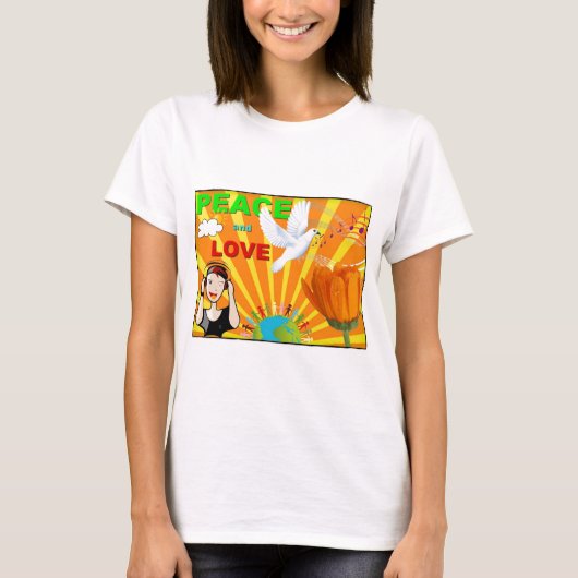 T-shirt Paix & Amour (Devant)