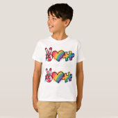 T-shirt Paix.Amour.Autisme  (Devant entier)