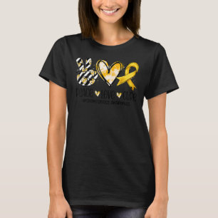 T-shirt Paix Amour Cure Endometriose Sensibilisation