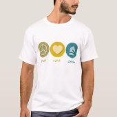 T-shirt Paix Amour Échecs (Devant)