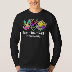 T-shirt Paix Amour Enseigner Tie Dye Headstart Vie Retour