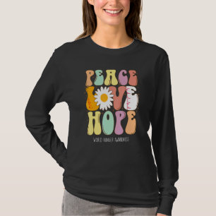 T-shirt Paix Amour Espoir Sensibilisation à la faim dans l