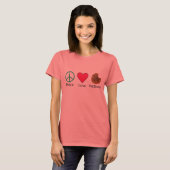 T-shirt Paix Amour et Bonheur 2 (Devant entier)