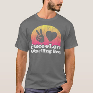 T-shirt Paix Amour et concours d'orthographe Concours d'or