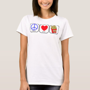 T-shirt Paix, amour et frissons
