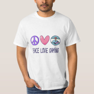 T-shirt Paix Amour Gaming
