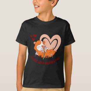 T-shirt Paix Amour Guinea Gs Citation Drôle Pour Guinea Gs