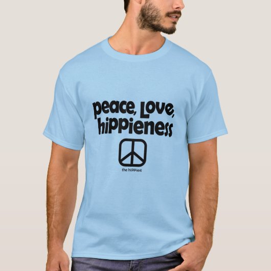 T-shirt Paix Amour Hippiété (Devant)