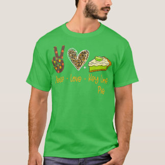 T-shirt Paix amour Key Lime Pie