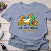 T-shirt ✌️ Paix, Amour, Saint Patrick ! Tee personnalisée