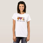 T-shirt Paix, Amour, Sorcière (Devant entier)