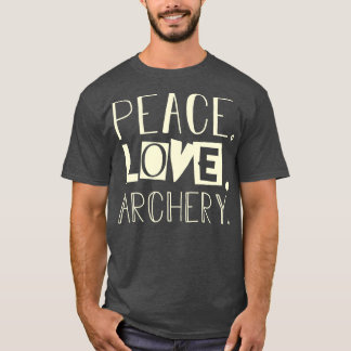 T-shirt Paix amour tir à l'arc cadeau papa