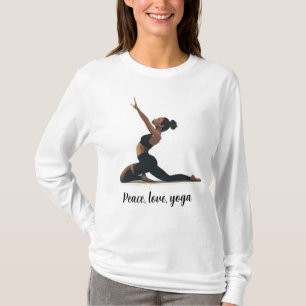 T-shirt Paix, amour, yoga