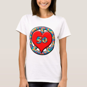 T-shirt Paix, coeur, 50