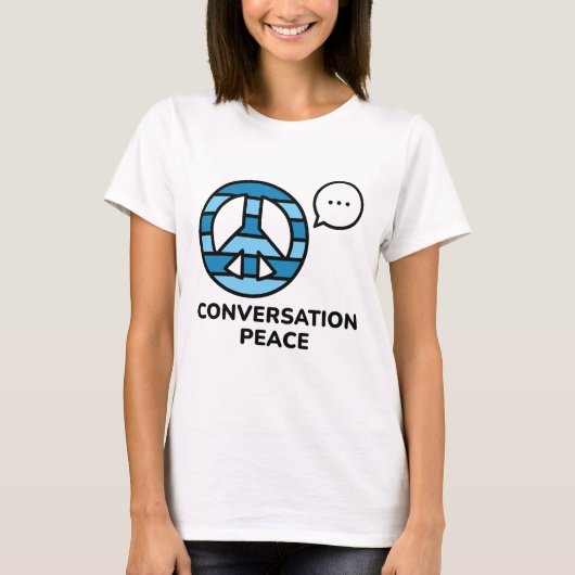 T-shirt Paix de la conversation (Devant)