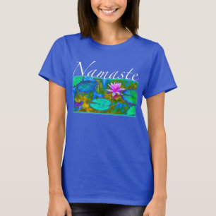 T-shirt Paix de Namaste à vous fleur élégante de yoga