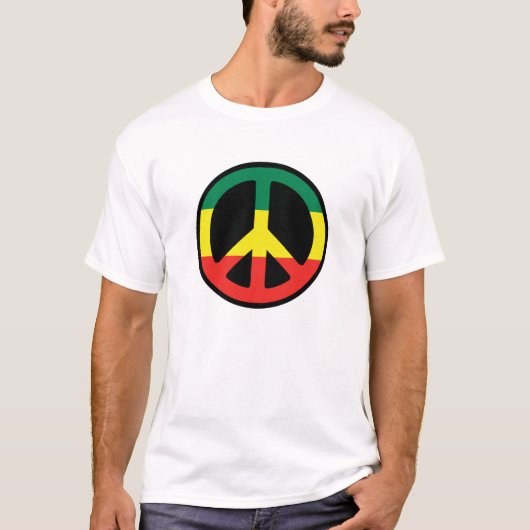 T-shirt Paix de Rasta (Devant)