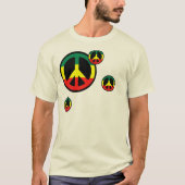 T-shirt Paix de Rasta (Devant)