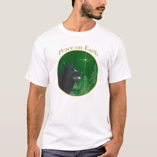 T-shirt Paix de Schipperke (Devant)