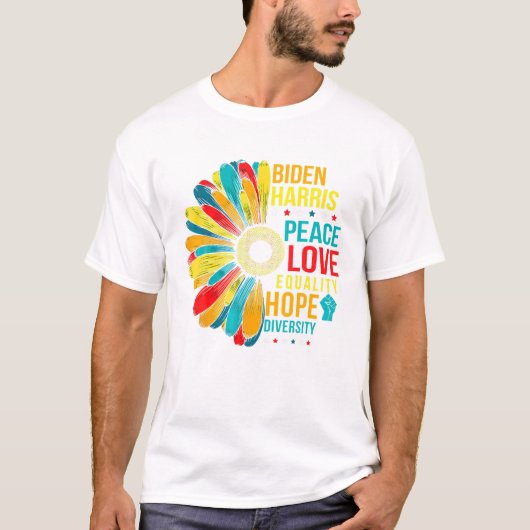 T-shirt Paix Diversité Égalité (Devant)