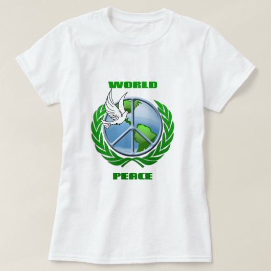 T-shirt Paix du monde (Design devant)