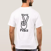 T-shirt Paix du monde (Dos)