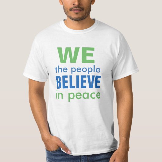 T-shirt Paix : élection (Devant)