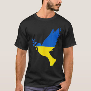 T-shirt Paix En Ukraine Dove. Soyez Avec L'Ukraine. Suppor