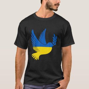 T-shirt Paix En Ukraine Dove. Soyez Avec L'Ukraine. Suppor
