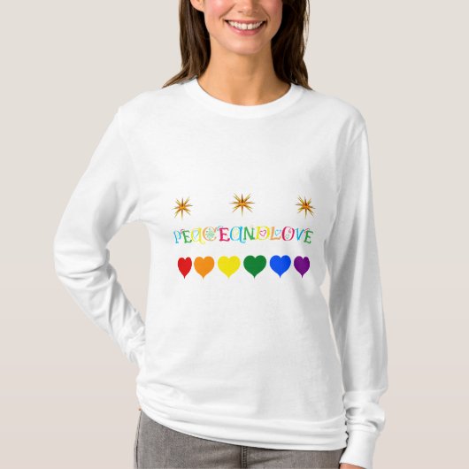 T-shirt Paix et amour (Devant)
