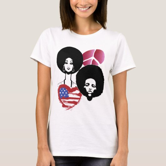 T-shirt paix et amour (Devant)