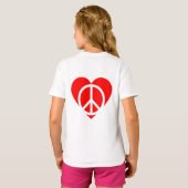 T-shirt Paix et Amour (Dos entier)