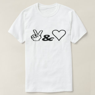 T-shirt Paix et amour