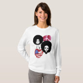 T-shirt paix et amour (Devant entier)