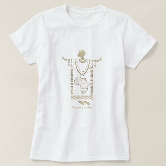 T-shirt Paix et amour (Design devant)