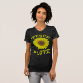 T-shirt Paix et amour (Devant entier)