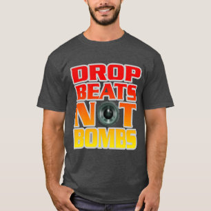 T-shirt Paix et Musique Suppriment les Rythmes et non les 