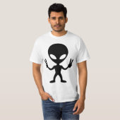 T-shirt paix extraterrestre (Devant entier)