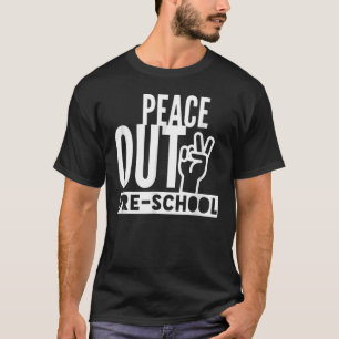 T-shirt Paix Graphique Déconnexion Main Out Pré-Scolaire