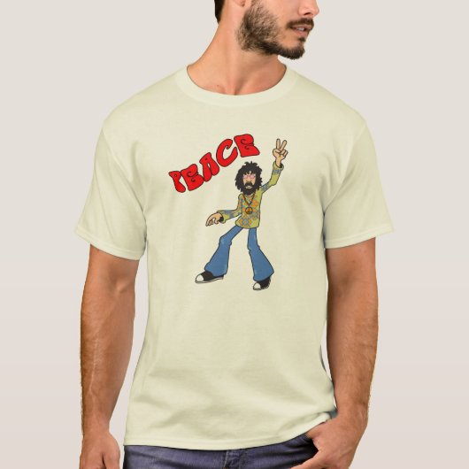 T-shirt Paix hippie (Devant)