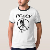 T-shirt Paix - jet et logo (Devant)