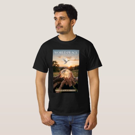 T-shirt Paix mondiale (Devant entier)