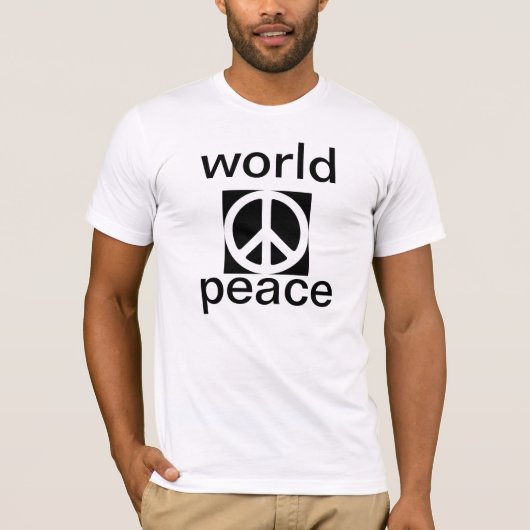 T-shirt paix mondiale (Devant)