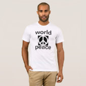 T-shirt paix mondiale (Devant entier)