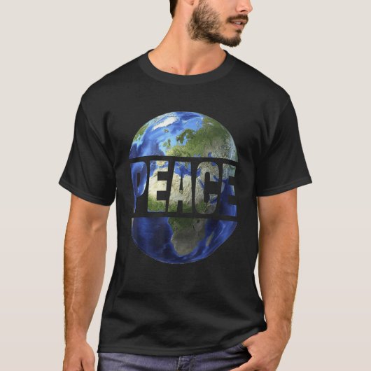 T-shirt Paix mondiale sur la Terre Conscient Humanité Espè (Devant)