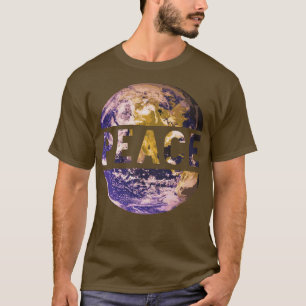 T-shirt Paix Mondiale Sur Terre Consciente Humanité Amour