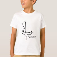 Paix noire avec la calligraphie arabe "Salam "